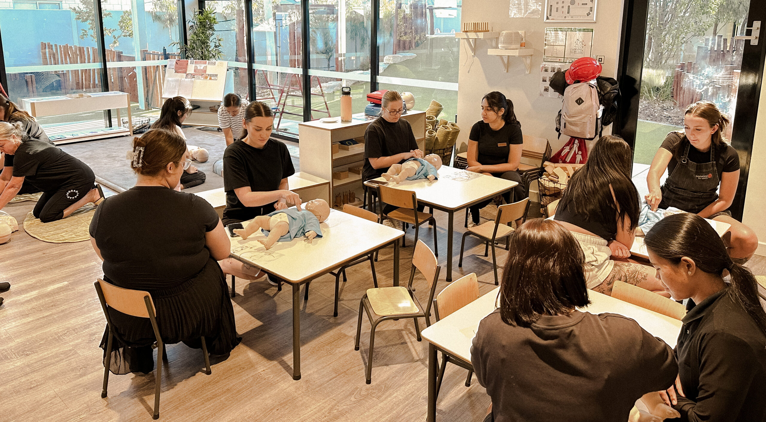 Workplace first aid course at Perth childcare centre
