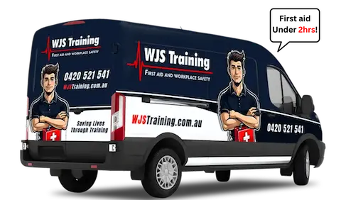 Onsite first aid training for businesses: we come to you. Mobile trainers.